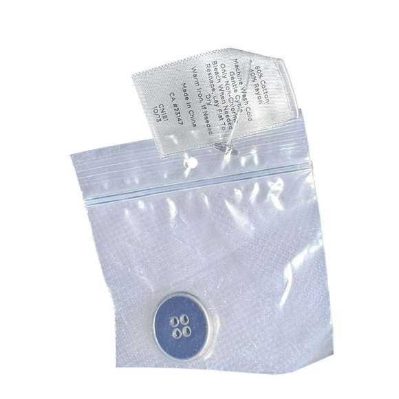 NWT Talbots NavyNautical Preppy Double Breasted Knit Sweater Blazer Large Petite - Picture 7 of 7